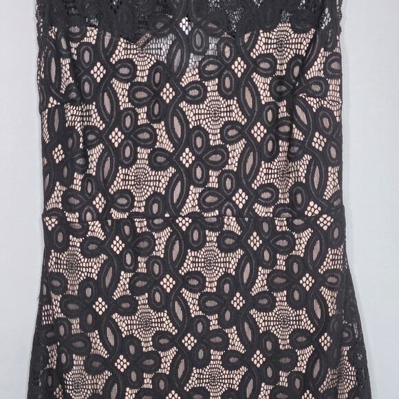 Black Dress With Lace Detail Size Small - Picture 2 of 7